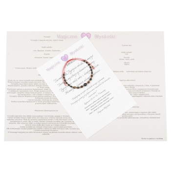 Bransoletka celebrytka czarny TURMALIN TYGRYSIE OKO HEMATYT ochrona i siła